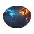 thumbnail image 1 of Disketp Red And Blue Fire Dragon C Funda Redonda para Taburete, Funda de Cojín para Silla de Bar Suave y Elástica-13 inch, 1 of 7