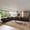 Black, variant on Modern Sectional Couch,Lazy Couch Floor Sofa Foam Couch for Living Room,Bedroom,Apartment and Small Space,Ottoman