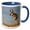 Blue/White, variant on 3drose, Pronghorn Antelope Buck, 11oz Two-tone Green Mug