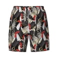 thumbnail image 4 of Lsque Mens Swim Trunks Roosters 2 Pattern - Bathing Suit Compression Liner - Beach Swim Shorts Swimwear - (S-3XL) - Stretch Quick Dry -XX-Large, 4 of 9