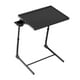 thumbnail image 5 of Escritorio para computadora portátil, mesa auxiliar pequeña para balcón, sala de estar con portavasos, mesa plegable versátil para sofá, bandeja para, 5 of 9