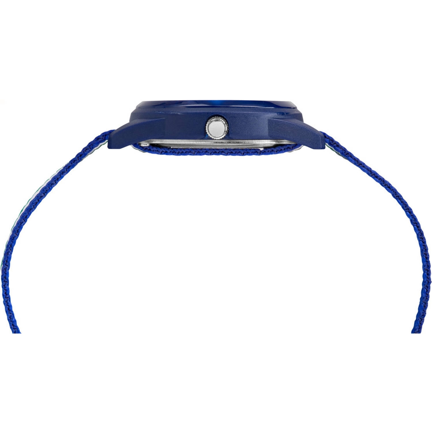 Boys Time Machines Blue/Green/White Stripe Watch, Nylon Strap