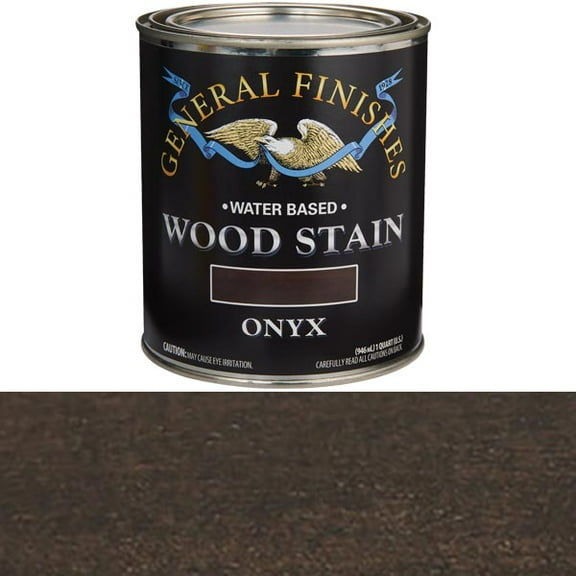 General Finishes Wood Stain, Water Based, Onyx Stain, Quart