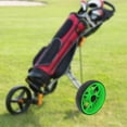 thumbnail image 6 of yotijay Golf Trolley Wheel Golf Push Carts Wheel Lightweight High Performance Compact Easy Installation Portable Replaces Part Green, 6 of 8