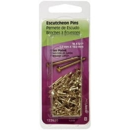 Hillman 16 Ga. X 1 in. L Brass-Plated Steel Escutcheon Pins 1 pk 1.5 oz Hillman 16 Ga. X 1 in. L Brass-Plated Steel Escutcheon Pins 1 pk 1.5 oz