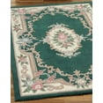 thumbnail image 3 of Hand-Tufted Floral Wool Area Rug | 100% New Zealand Wool Carpet for Living Room, Bedroom, and Home Décor (Green)_9X12, 3 of 5