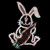 18" Lighted Easter Bunny Rabbit Spring Window Silhouette Decoration