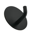 thumbnail image 3 of Wosthever Colgador de pared autoadhesivo de acero inoxidable para Hotel, sala de estar, baño, baño, cocina, toalla, sombrero, bufanda, gancho Almacenamiento y organización del hogar Negro Wosthever HA005142-01, 3 of 6
