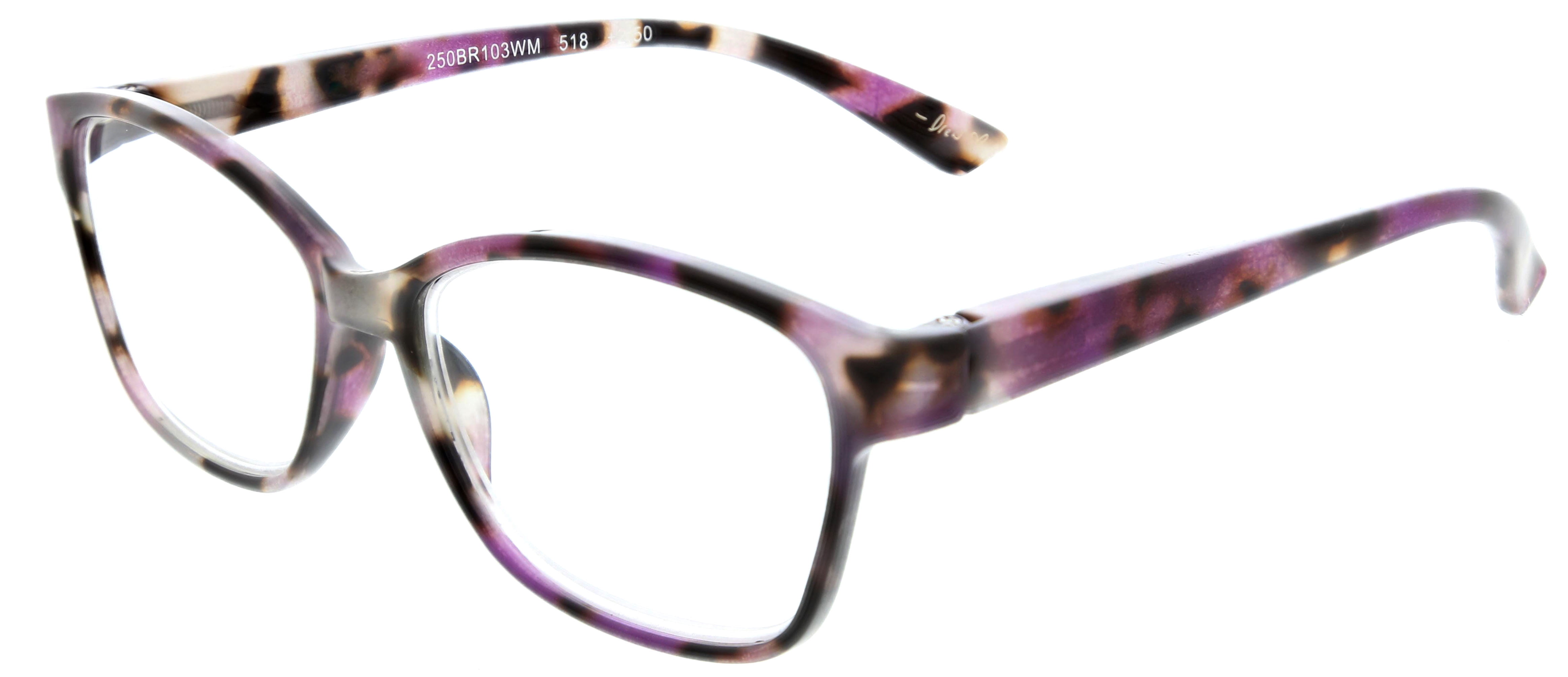 (2 pack) FLOWER Womens Reading Glasses - FLR103 Lilac +2.50