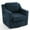Chenille-Navy, variant on Swivel Accent Chair for Living Room, Modern Upholstered Barrel Arm Chair with Plump Back Pillow, Comfy Club Sofa Reading Chair for Adults (Chenille Sand, Set of 2)