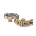 thumbnail image 4 of Anderson Teak SET-811 Circular Modular Deep Seating Set, Natural Smooth Well Sanded, 4 of 5