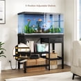 thumbnail image 5 of 40-50 Gallon Fish Tank Stand with Power Outlet, Aquarium Stand with 3-Tier Adjustable Storage Shelves, Fish Stand with Storage Drawers, 36.6"*18.9" Tabletop (Black), 5 of 7