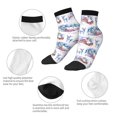 thumbnail image 5 of Pofeuu Snowy Cottage Holiday Scene Print 30cm Socks, Adult Running Hiking Socks for Youth and Adult, 5 of 7