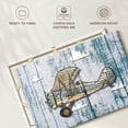 thumbnail image 6 of Elephant Stock Rustic Cartoon Airplane Wall Art - Transportation Canvas Canvas - 45" x 30", 6 of 8