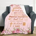 thumbnail image 2 of Scripture Blanket Inspirational Christian Throw Blanket Spiritual Religious Gift with Bible Verse Positive Messages for Prayers Comfort Caring Get Well Gift 50"x40", 2 of 4
