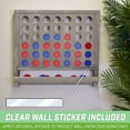 thumbnail image 5 of GoSports Wall Mounted Giant 4 in a Row - Jumbo Four in a Row with Coins - Gray Stain, 5 of 6