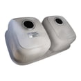 thumbnail image 4 of Tarja Doble de Submontar CNX para Cocina Acero Inoxidable, 4 of 4