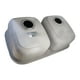 thumbnail image 4 of Tarja Doble de Submontar CNX para Cocina Acero Inoxidable, 4 of 4