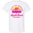 thumbnail image 3 of Inktastic Summer Enjoy the Sunshine Myrtle Beach South Carolina Pink T-Shirt, 3 of 5