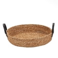 thumbnail image 3 of Truu Design Set of 2 Brown Farmhouse Tray Baskets with Handles, 3 of 3