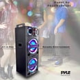 thumbnail image 4 of Pyle PSUFM1043BT Portable Bluetooth Speaker System with Flashing Party Lights, 4 of 7