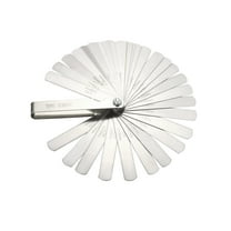 Uxcell 0.04-0.88mm 0.0015-0.035 Inch Feeler Gauge 32 Pieces Stainless Steel Thickness Gauge