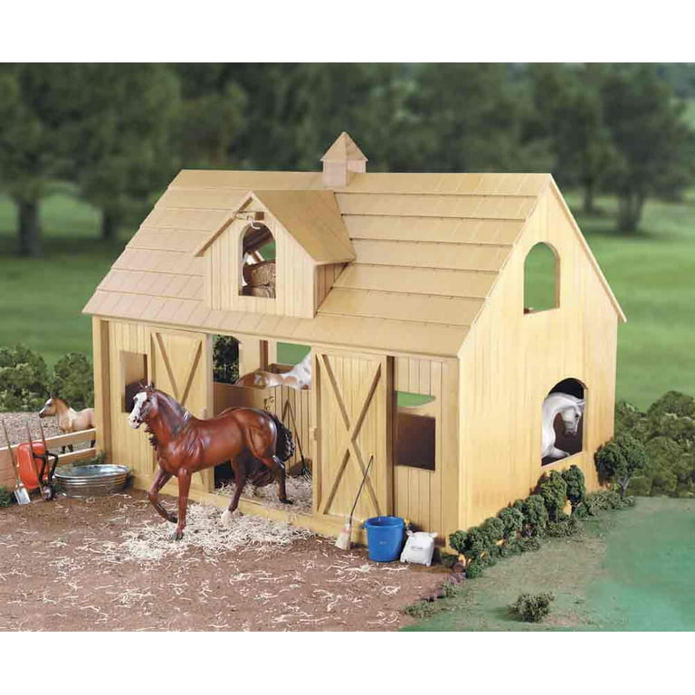 Wooden horse on sale barn toy