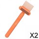 thumbnail image 1 of Juego de Peine Salvador Naranja para eliminar Pelusas del cabello en Casa 2 piezas, 1 of 10