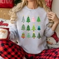 thumbnail image 4 of Christmas Tree Sweatshirts for Women 2025 Long Sleeve Crewneck Holiday Xmas Graphic Sweatshirt Pullover Tops, 4 of 5