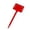 Red, variant on VerPetridure T-Plant Label GreenT-Type Plant Labels Plastic Plant Tags Nursery Garden Labels