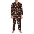 thumbnail image 3 of Balery Labrador Retriever Dog Pijama para Hombre de Dos Piezas con Manga Larga, Conjunto de Dormir y Descanso Suave con Bolsillos-Large, 3 of 7