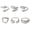 Silver, variant on Trendy Molten Metal Rings Pack Of 6 High Quality Alloy Statement Pieces Stylish Finger Accessories For Any Occasion