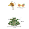 thumbnail image 3 of CaiYueKe 4 Pcs/Set Hawaiian Porch Goose Outfits, Summer Lawn Goose Costume, Yard Goose Clothes Hawaiian Wreath with Glasses for 23" Statue Patio Garden Decoration, 3 of 8