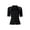 Black, variant on Women's Wetsuit 1.5mm Neoprene Swim Rash Guards Tops Short Sleeve Surfing Diving Swimsuit Navy Blue XS