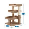 thumbnail image 3 of Naomi Home Cat Tree for Indoor Cats, Multi-level Cat Furniture with Condo Kitten Tower Kitty Stand Play House-Color: Beige, 3 of 8