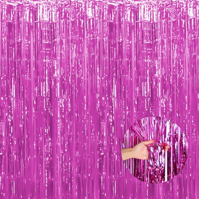 Cortina de lámina artesanal Bearachild Rosa 3*1m
