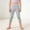 Gray, variant on QSAWXQZ Girls' Capri Leggings Elastic Waist Stretch Cropped Soft Casual Pants 8 Years