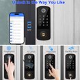 thumbnail image 3 of Smart Locks for Front Door with Handlesets, Keyless Entry Deadbolt with Handle Door Lever, Fingerprint Door Locks with Keypad,APP Control Smart Door Lock Handle Set, Smart Deadbolt Auto Lock, 3 of 6