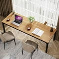 thumbnail image 4 of Tribesigns 2-Person Home Office Desk, 78.7" Extra Long Computer Desk, Double Workstation for Home Office, Work Desk for Two People (Light Walnut), 4 of 5
