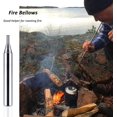 Pocket Portable Bellows Fire Blow Tube 2 Pcs, Collapsible Mini Survival Gear to Blow Oxygen into