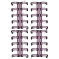 thumbnail image 1 of 20Pcs Binding Rings, Plastic Transparent Segmented Loose Leaf Clamp 11mm Binding Thickness 60 Sheets Office Supplies for Offices Shcools Students Teachers, 1 of 7