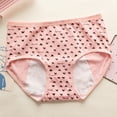 thumbnail image 2 of SILVERCELL Teen Girls Cotton Underwear Hipster Briefs Undies Period Panties for Teenager Big Girls, 1 Piece, Size 10-16T, 2 of 7