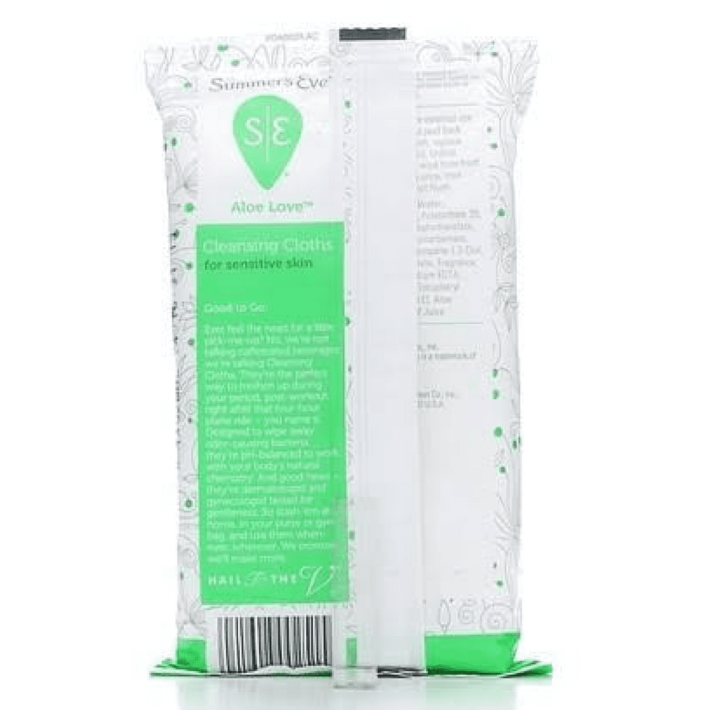 Summer's Eve Aloe Love Cleansing Cloths For Sensitive Skin, 32 count 3.2 oz Pack of 4