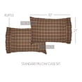 thumbnail image 3 of VHC Brands Crosswoods Plaid Cotton Primitive Bedding Standard Pillow Case Set of 2, Natural Tan, 3 of 5