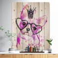 thumbnail image 2 of Design Art - Cute Pink Dog with Heart Glasses, 2 of 5