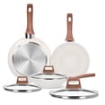 thumbnail image 1 of Juego de Sartenes Antiadherente Con Tapas, Utensilios de Cocina de Granito [Alta Antiadherente], Sartén para Freír sin PFOA, Batería de Cocina para Todo Tipo de Estufas, 6 Piezas Chef Set, 1 of 8