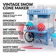 Nostalgia SCM525BL Vintage Snow Cone Maker, Blue