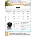 thumbnail image 7 of Chase Secret Blouses for Women Notched V Neck Petal Short Sleeve Tops Dressy Casual Shirts Black, 7 of 7