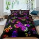 thumbnail image 1 of Funda nórdica Queen Size Colorful Butterfly Funda nórdica Trippy Bedding Set, 1 of 5