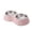 Pink, variant on ICQOVD Stainless Steel Double Pet Bowl Set Food and Water Feeder with Non Slip Base Large Capacity Durable Feeding Bowl 9.84x5.31x1.77IN